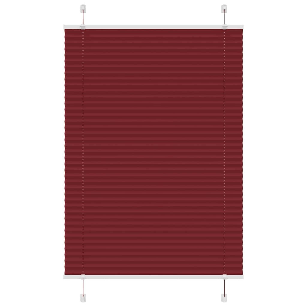 Plisségardin Bordeauxrød 95x150 cm Stofbredde 94,4 cm Polyester