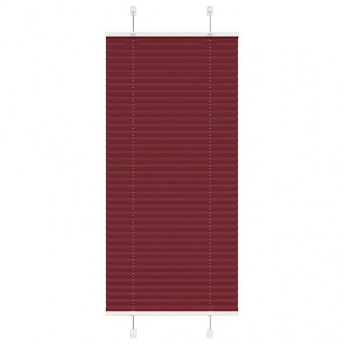 Plisségardin bordeauxrød 65×150 cm - stofbredde 64,4 cm, polyester