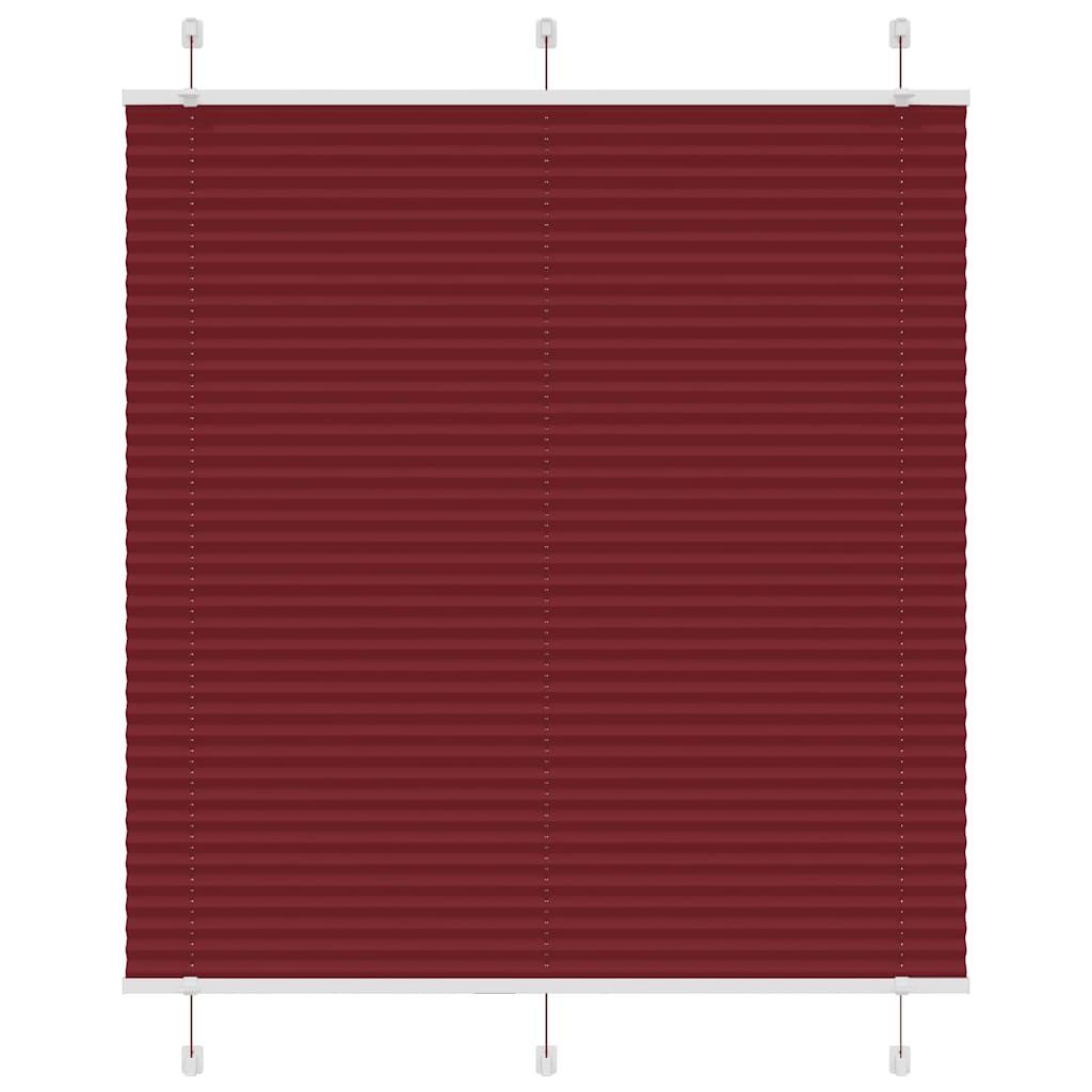 Plisségardin Bordeauxrød 115x100 cm Stofbredde 114,4 cm