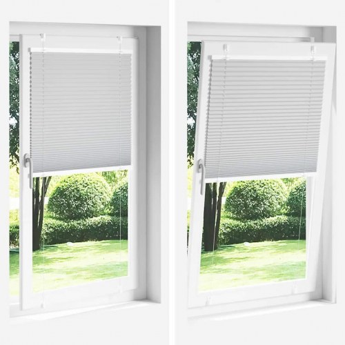 Plisségardin creme 70×100 cm - stofbredde 69,4 cm, polyester