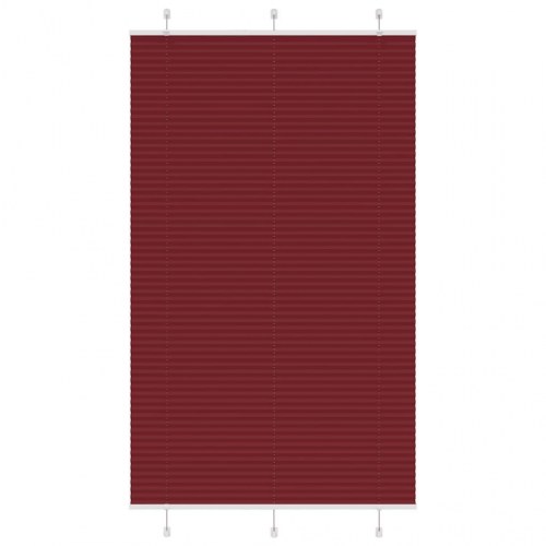 Plisségardin - bordeauxrød 115×200 cm (stofbredde 114,4 cm)