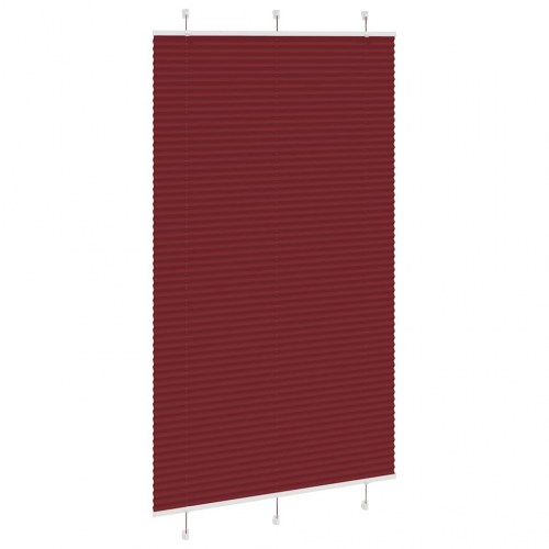 Plisségardin - bordeauxrød 115×200 cm (stofbredde 114,4 cm)