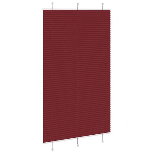 Plisségardin - bordeauxrød 115×200 cm (stofbredde 114,4 cm)