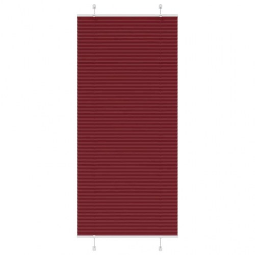 Plisségardin - bordeauxrød 85×200 cm, stofbredde 84,4 cm, polyester