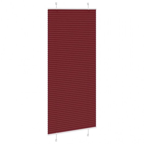 Plisségardin - bordeauxrød 85×200 cm, stofbredde 84,4 cm, polyester