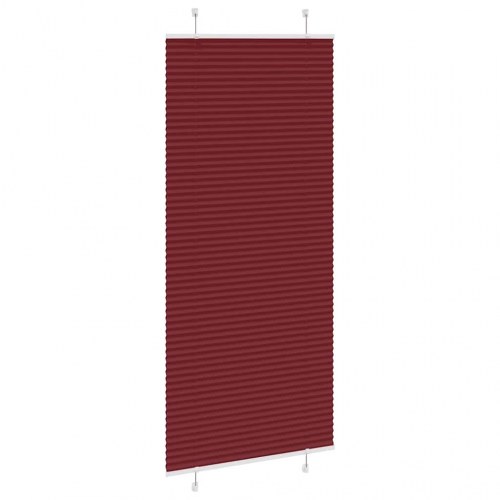 Plisségardin - bordeauxrød 85×200 cm, stofbredde 84,4 cm, polyester