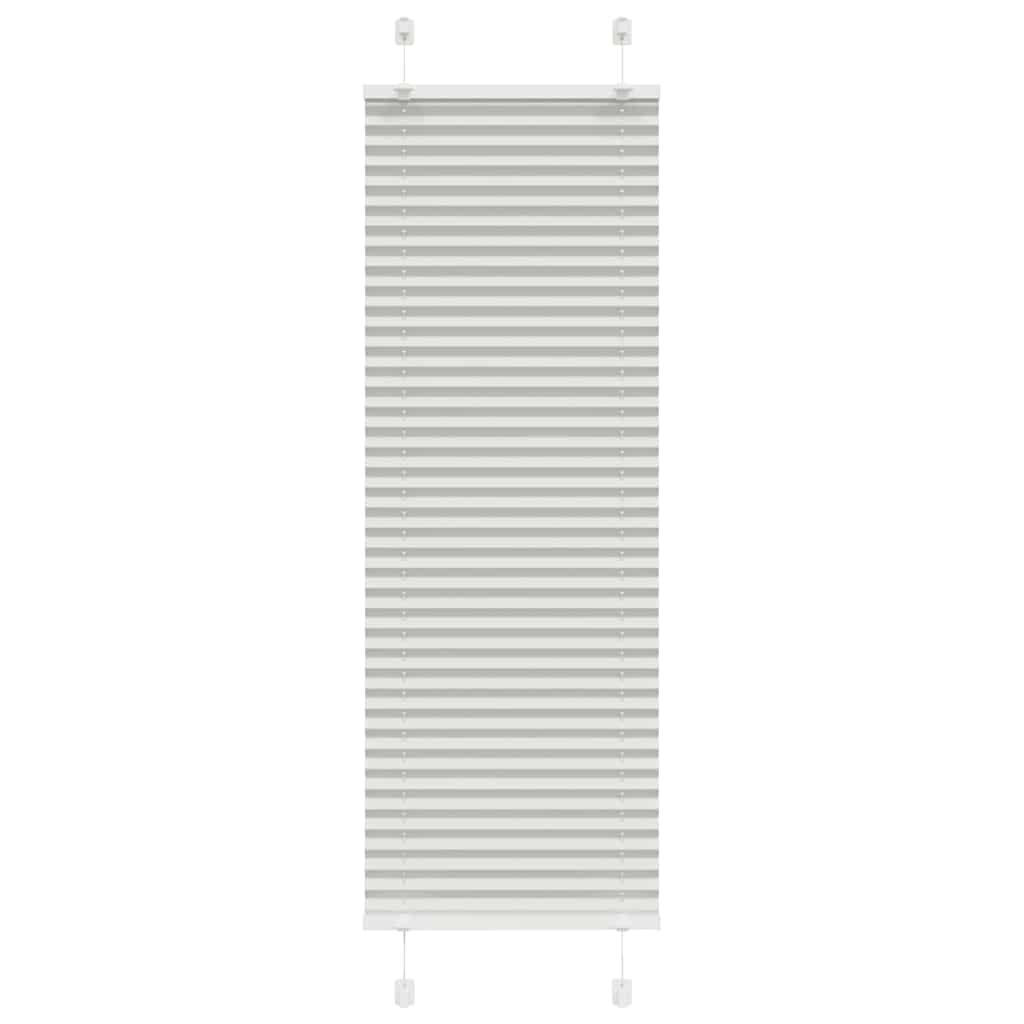 Plisségardin Lysegrå 50x100 cm Stofbredde 49,4 cm Polyester