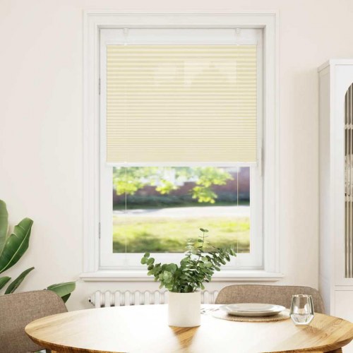 Plisségardin creme 80x150 cm - stofbredde 79,4 cm, polyester