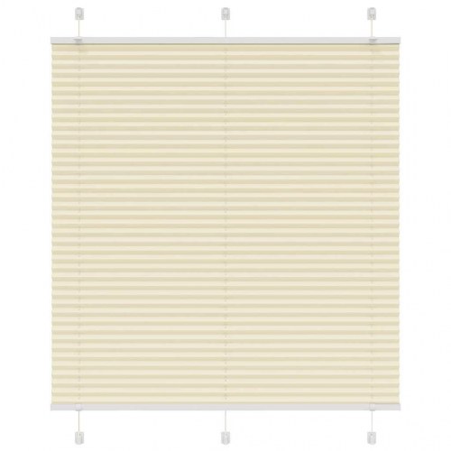 Plisségardin - creme 115×150 cm, stofbredde 114,4 cm, polyester