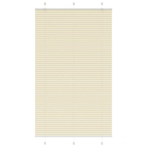 Plisségardin, creme - 110×200 cm (stofbredde 109,4 cm) i polyester