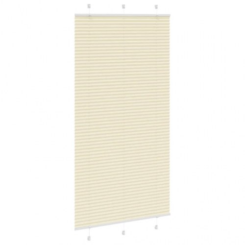 Plisségardin, creme - 110×200 cm (stofbredde 109,4 cm) i polyester