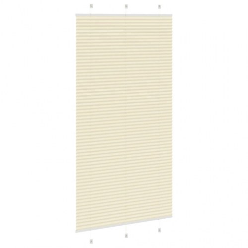 Plisségardin, creme - 110×200 cm (stofbredde 109,4 cm) i polyester