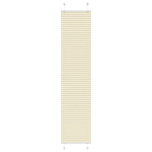 Plisségardin - creme, 40×200 cm (stofbredde 39,4 cm), polyester