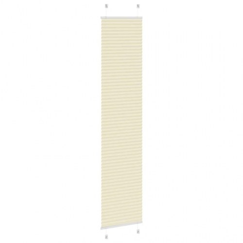 Plisségardin - creme, 40×200 cm (stofbredde 39,4 cm), polyester
