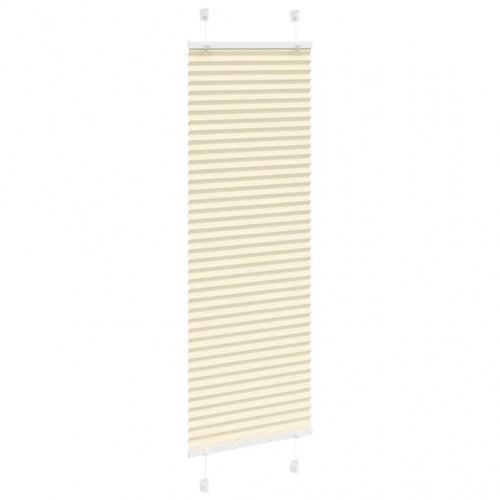 Plisségardin - creme, 50×150 cm (stofbredde 49,4 cm) i polyester