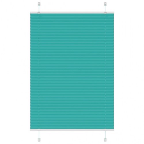 Plisségardin - petroleum grøn 95×150 cm, stofbredde 94,4 cm, polyester
