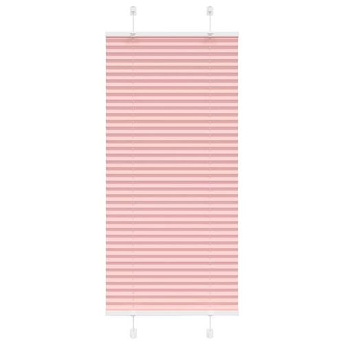 Plisségardin Lyserød 60x100 cm Stofbredde 59,4 cm Polyester