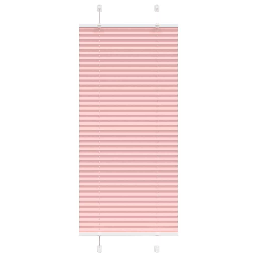 Plisségardin Lyserød 60x100 cm Stofbredde 59,4 cm Polyester