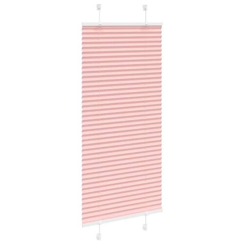 Plisségardin Lyserød 60x100 cm Stofbredde 59,4 cm Polyester