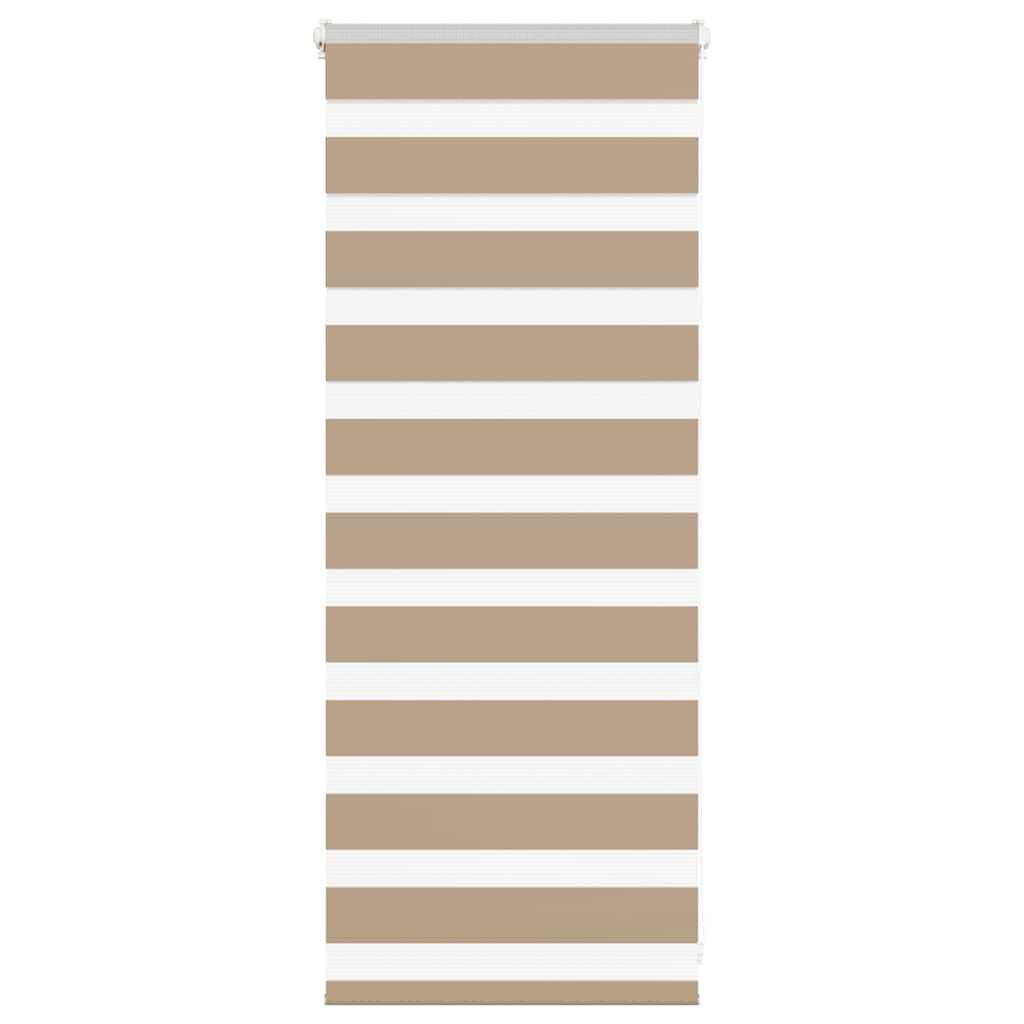 Zebragardin sandbrun 55x100 cm stofbredde 50,9 cm polyester