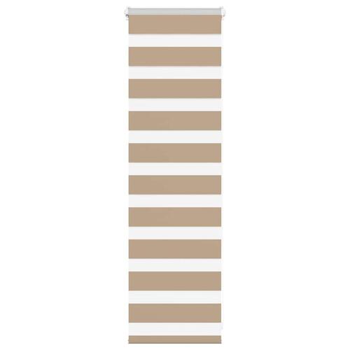 Zebragardin sandbrun 45x100 cm stofbredde 40,9 cm polyester