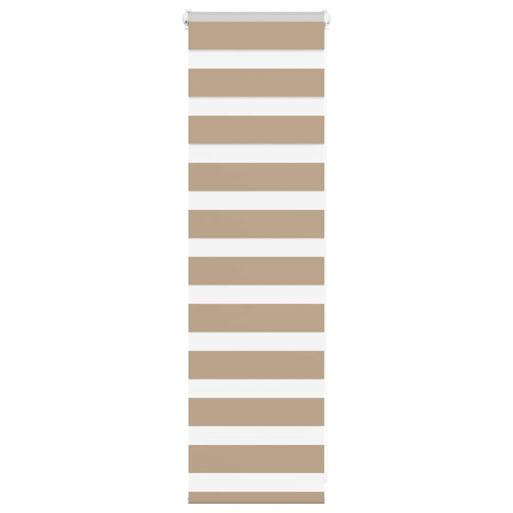 Zebragardin sandbrun 45x100 cm stofbredde 40,9 cm polyester