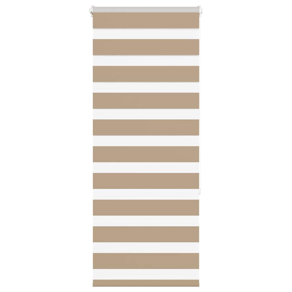 Zebragardin sandbrun 55x150 cm stofbredde 50,9 cm polyester