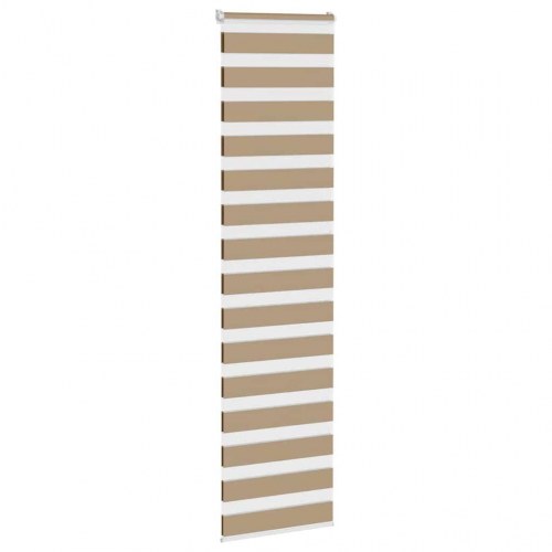 Zebragardin sandbrun 60×200 cm - stofbredde 55,9 cm, polyester