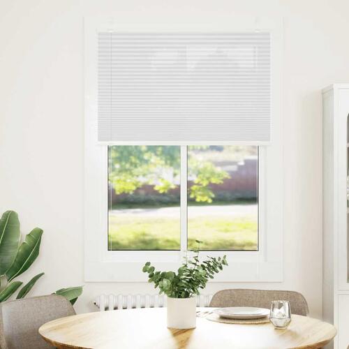 Plisségardin Hvid 90x150 cm Stofbredde 89,4 cm Polyester