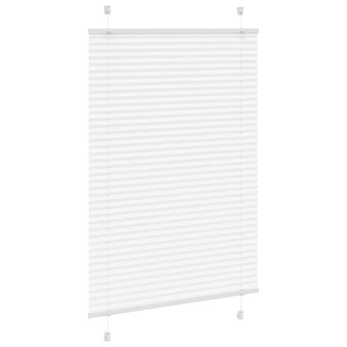 Plisségardin Hvid 90x150 cm Stofbredde 89,4 cm Polyester