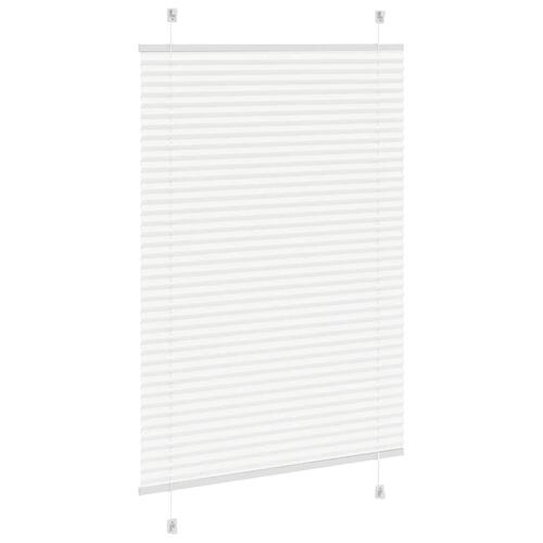 Plisségardin Hvid 90x150 cm Stofbredde 89,4 cm Polyester