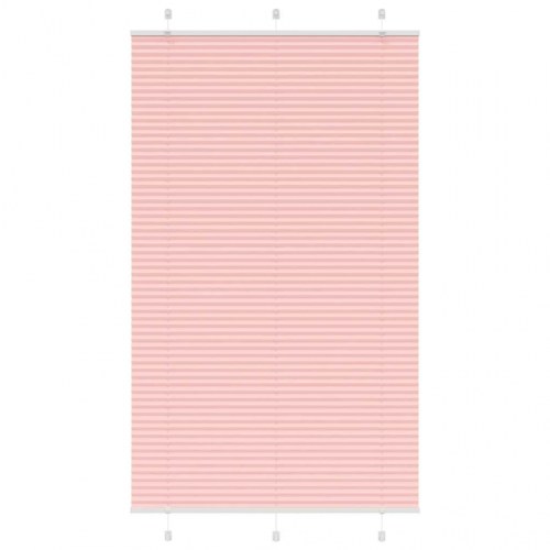 Plisségardin Lyserød 120x200 cm Stofbredde 119,4 cm Polyester