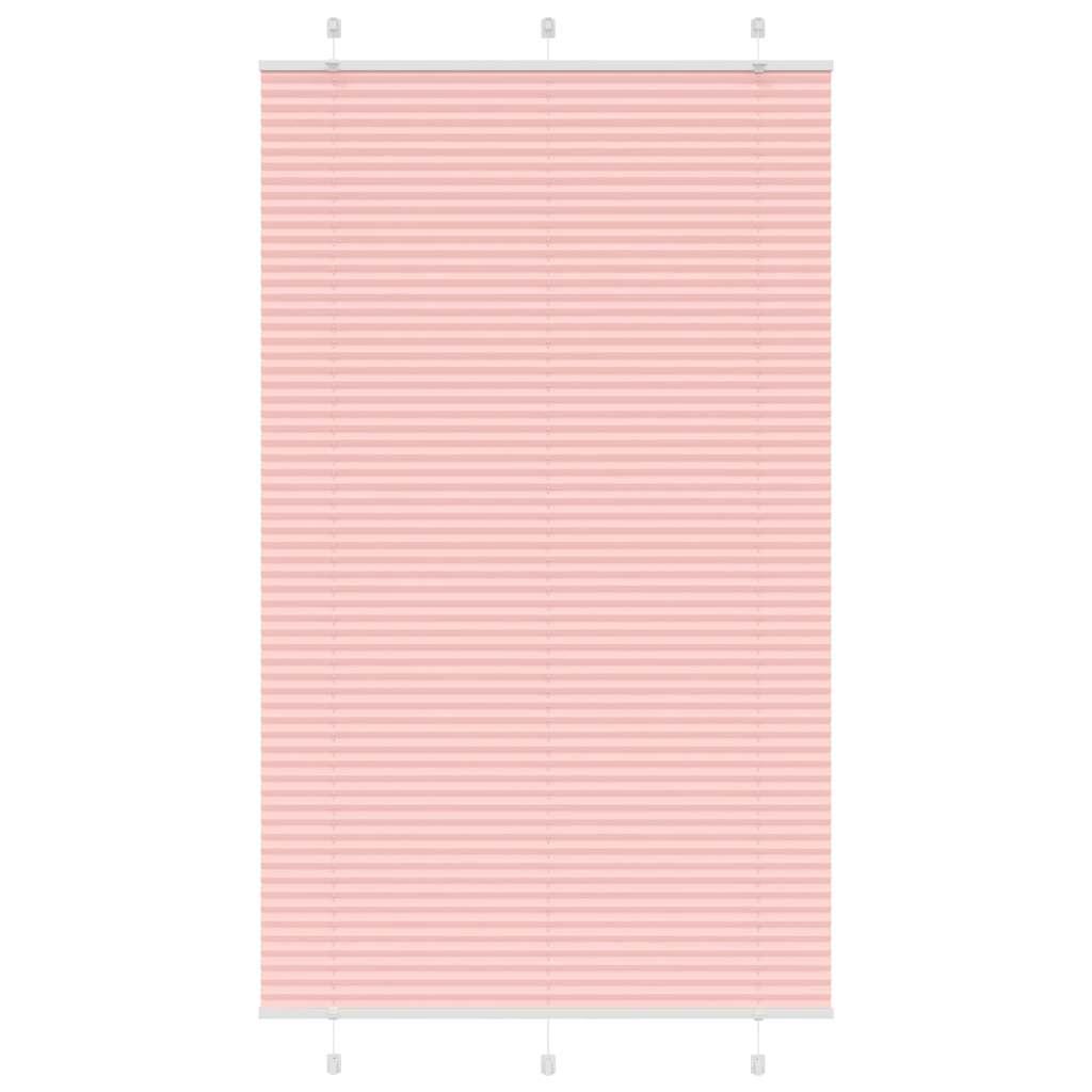 Plisségardin Lyserød 120x200 cm Stofbredde 119,4 cm Polyester