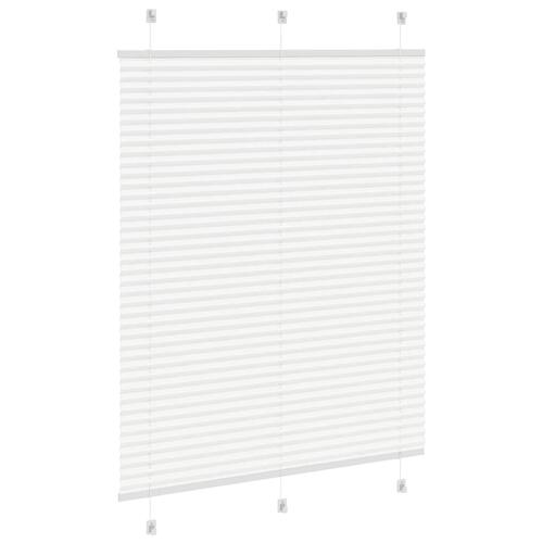 Plisségardin Hvid 110x100 cm Stofbredde 109,4 cm Polyester