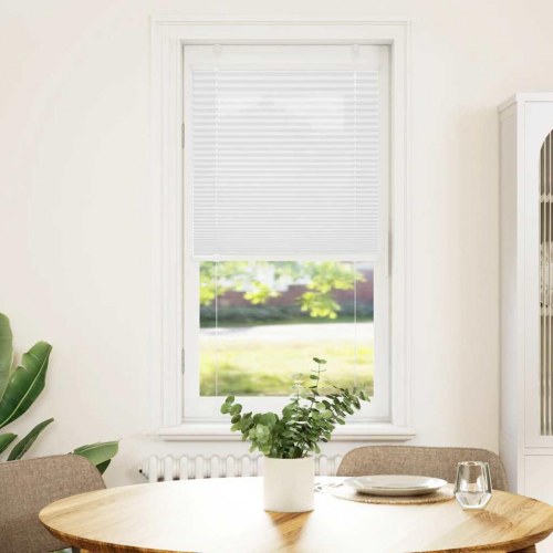Plisségardin - hvid 65×150 cm, stofbredde 64,4 cm, polyester