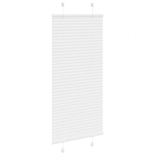 Plisségardin - hvid 65×150 cm, stofbredde 64,4 cm, polyester