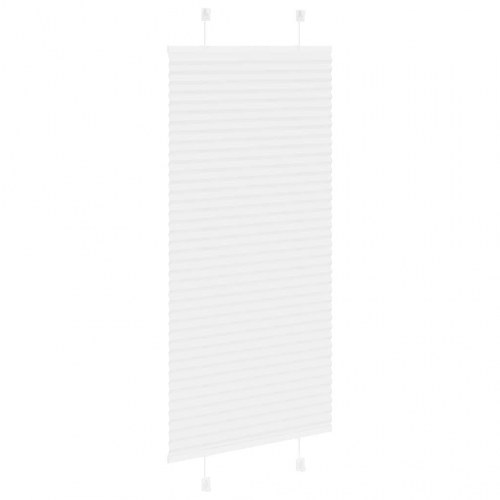 Plisségardin - hvid 65×150 cm, stofbredde 64,4 cm, polyester