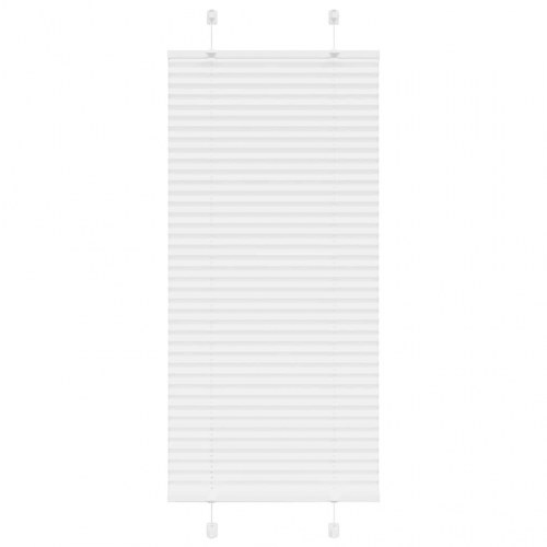 Plisségardin - hvid 55×150 cm, stofbredde 54,4 cm, polyester