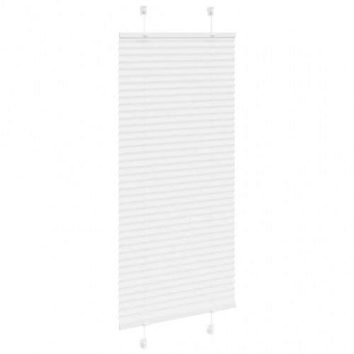 Plisségardin - hvid 55×150 cm, stofbredde 54,4 cm, polyester