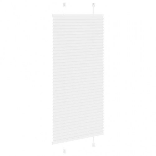Plisségardin - hvid 55×150 cm, stofbredde 54,4 cm, polyester