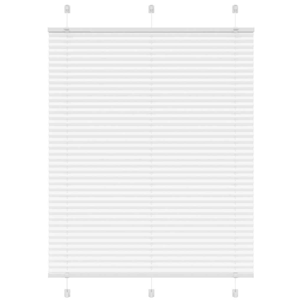 Plisségardin Hvid 110x150 cm Stofbredde 109,4 cm Polyester