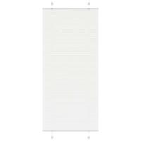 Plisségardin Hvid 95x200 cm Stofbredde 94,4 cm Polyester