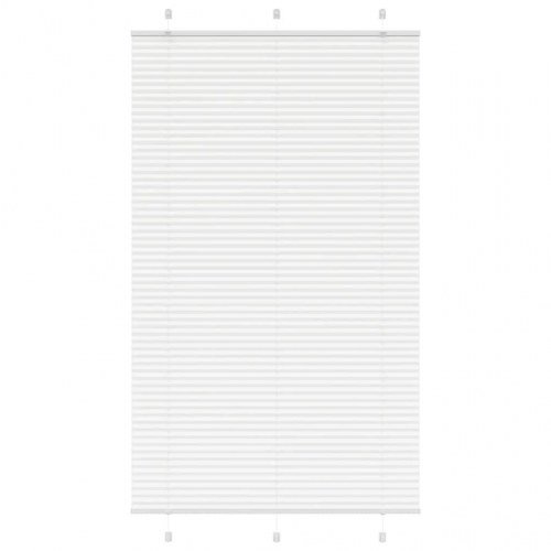 Plisségardin - hvid 120×200 cm, stofbredde 119,4 cm, polyester