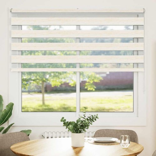 Zebragardin - marmorbeige 160×100 cm, stofbredde 155,9 cm, polyester