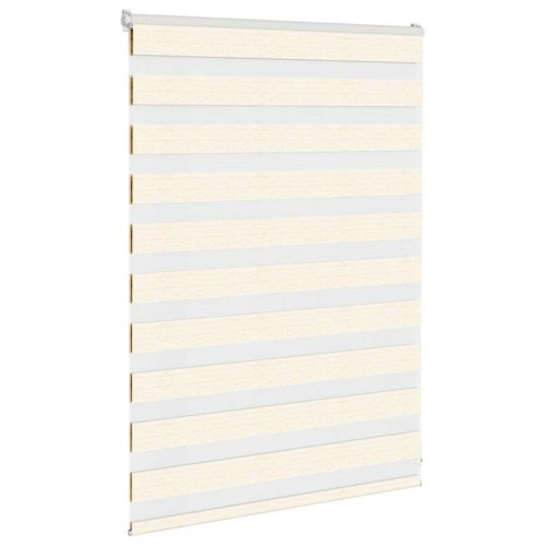 Zebragardin - marmorbeige 115×100 cm, stofbredde 110,9 cm, polyester