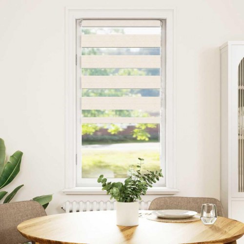 Zebragardin marmorbeige 55×150 cm - stofbredde 50,9 cm, polyester