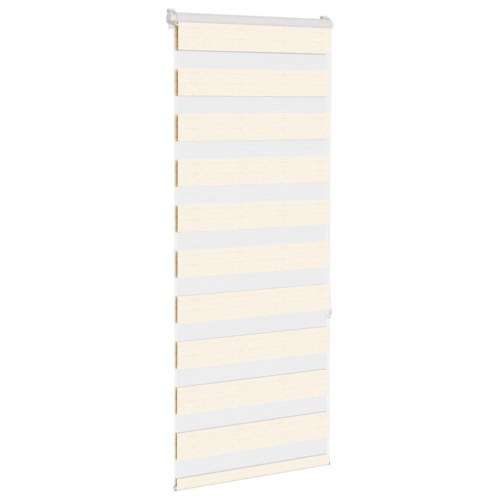 Zebragardin marmorbeige 55×150 cm - stofbredde 50,9 cm, polyester