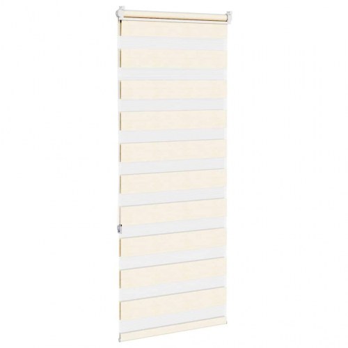 Zebragardin marmorbeige 55×150 cm - stofbredde 50,9 cm, polyester