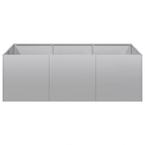 Plantekasse 120 × 80 × 40 cm - galvaniseret stål, åben bund