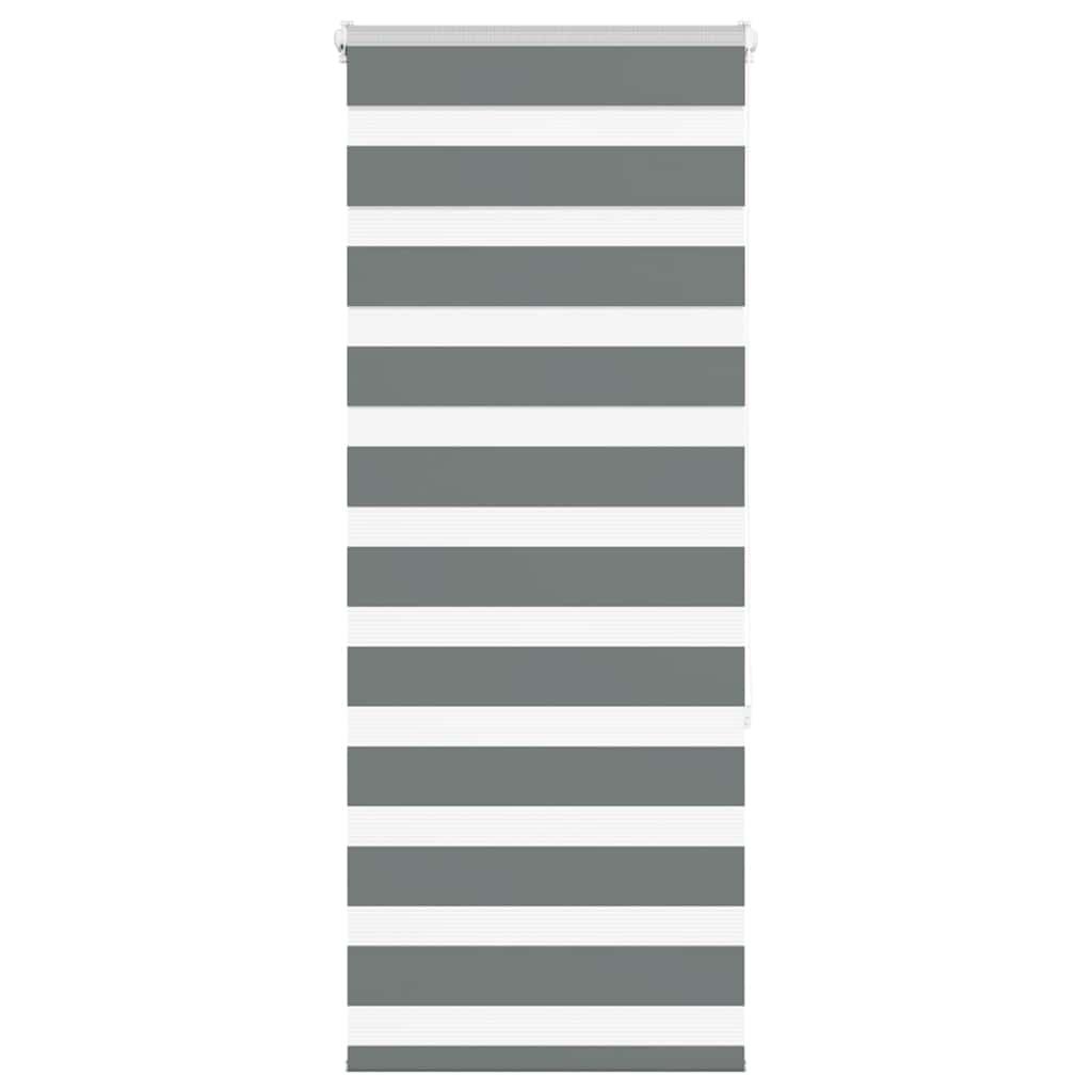 Zebragardin mørkegrå 55x150 cm stofbredde 50,9 cm polyester billede